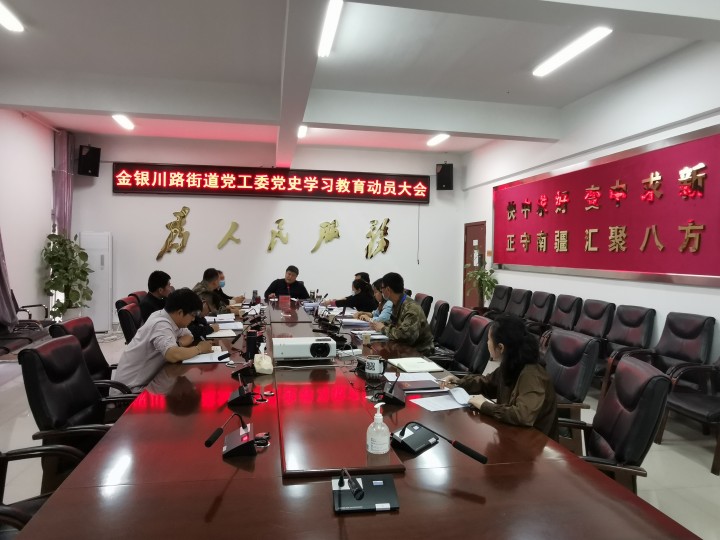 金银川路街道召开党史学习教育动员大会