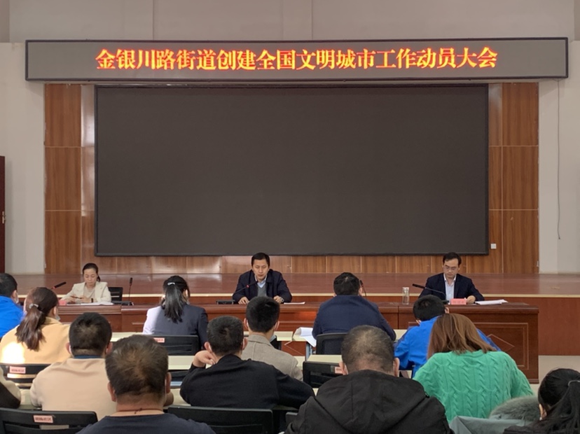 创城动态 | 金银川路街道召开创建全国文明城市动员大会 