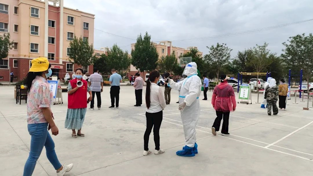 疫情防控| 疫情不放松，演练筑防线——六团迎宾路社区疫情防控演练