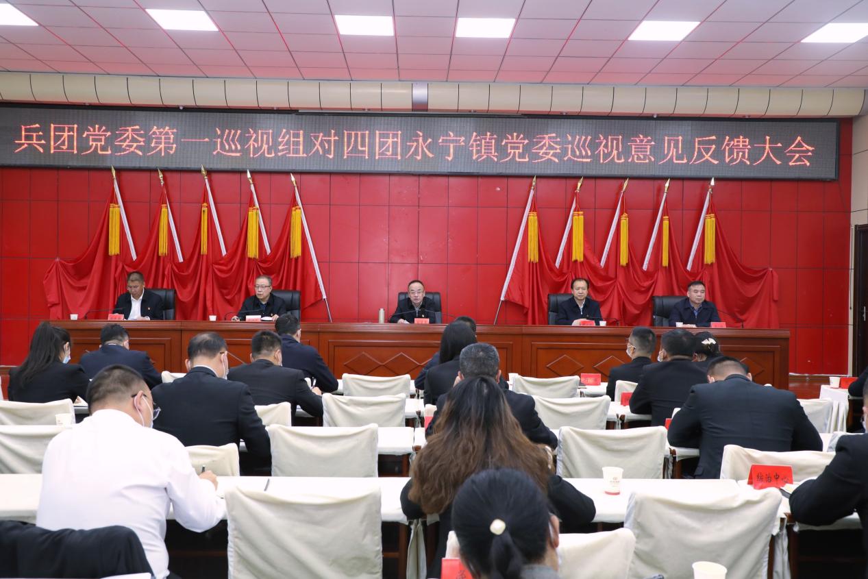 八届兵团党委第一轮巡视第一巡视组向四团永宁镇党委反馈巡视情况