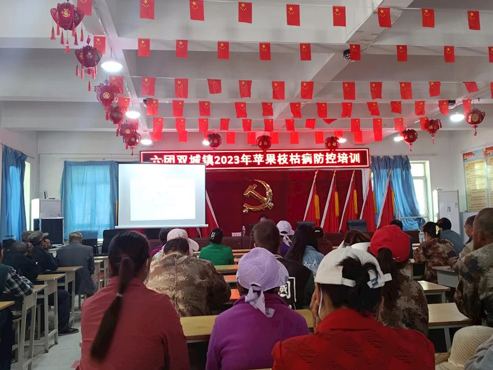 乡村振兴｜六团开展苹果枝枯病监测防控技术专题培训