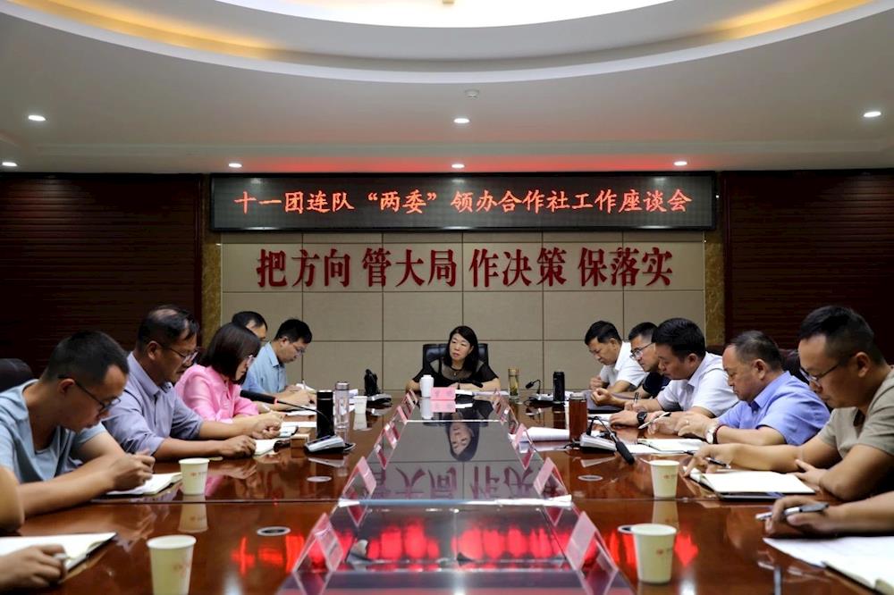 十一团召开连队“两委”领办合作社工作座谈会