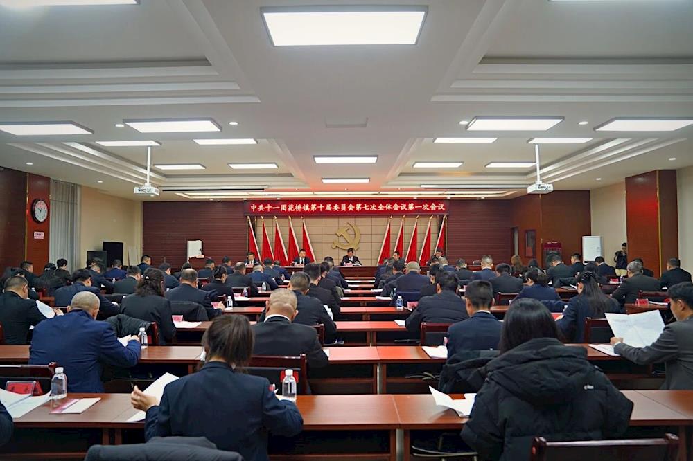 中共十一团花桥镇第十届委员会第七次全体会议召开